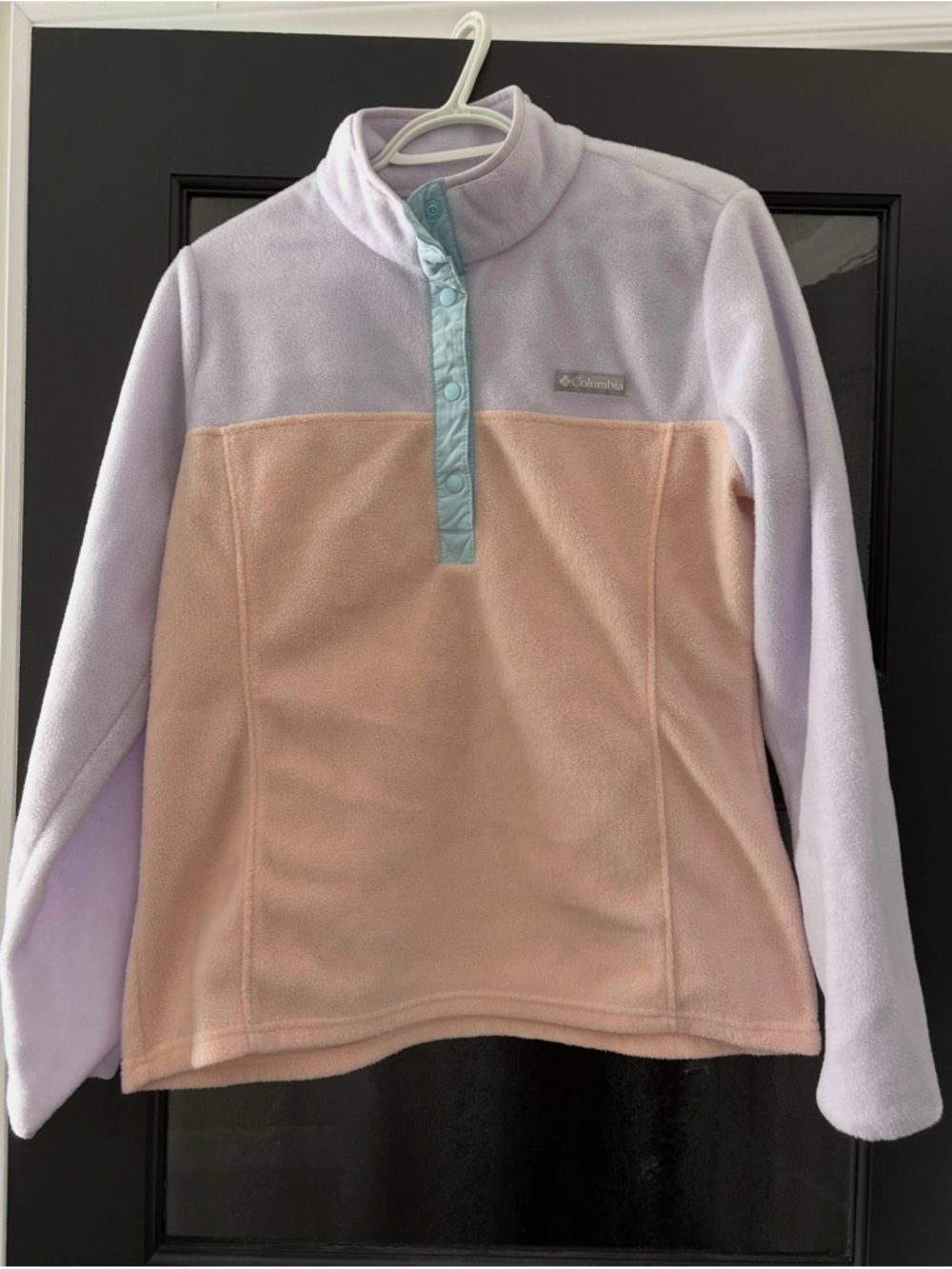 Columbia Lavender, Peach & Teal Snap Fleece Pullover